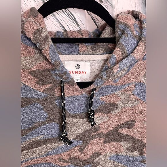 Sundry Hoodie Sweatshirt Pullover Camouflage M (8-10) - Picture 3 of 8
